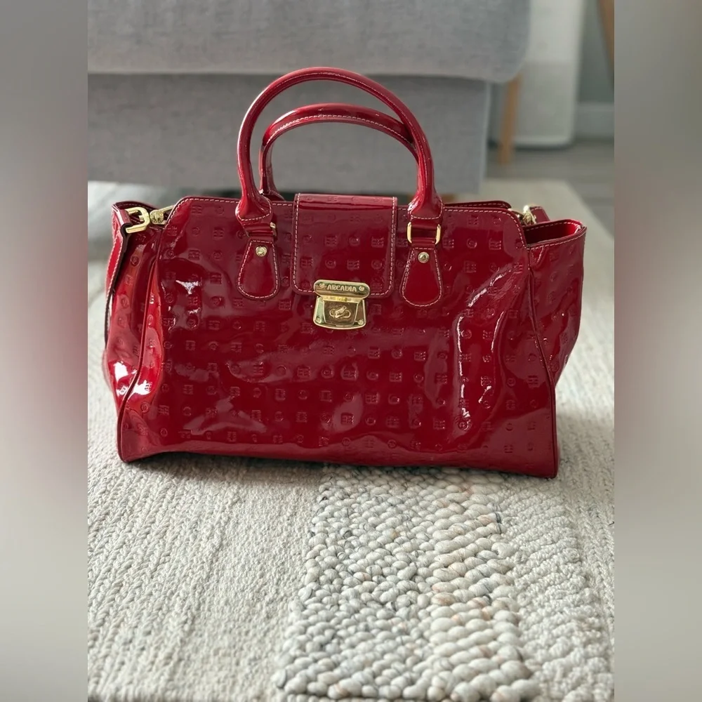 Arcadia gorgeous red handbag/cross body bag - Picture 2 of 13